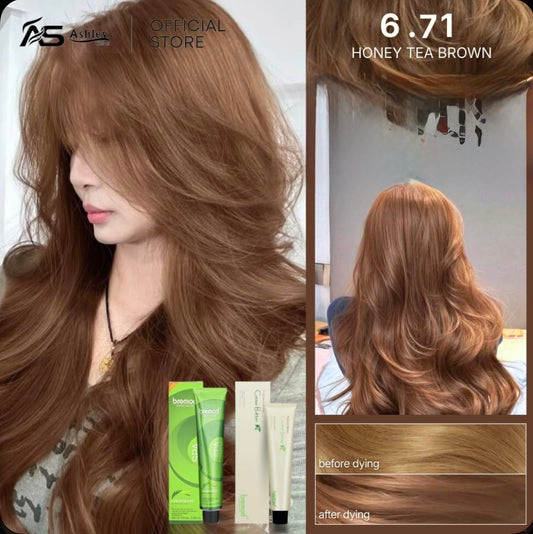 Bremod Hair Color (premium) Honey Tea Brown 6.71