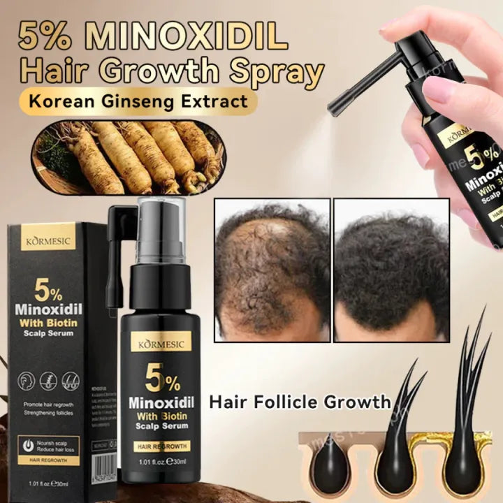 Kormesic Minoxidil w/ Biotin spray 30ml