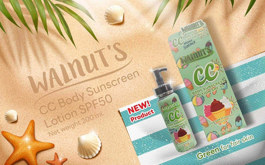Walnuts CC Body Sunscreen Lotion Green