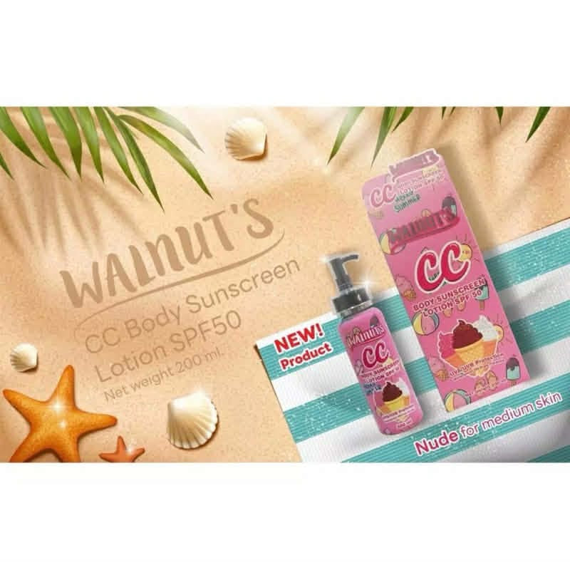 Walnuts CC Body Sunscreen Lotion Pink